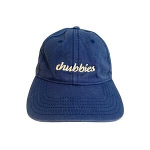 Chubbies Harding Lane Blue Dat Hat Baseball Strap back Cap Embroidered